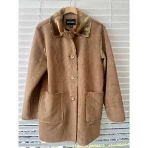 Bernardo Men's Camel Tan Button Up Sherpa Barn Coat Yellowstone Size Medium